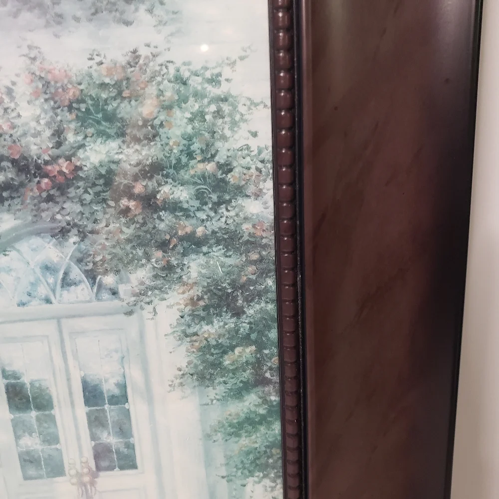 Liberty hall, Thomas Kinkade, Alcott Hill, wooden, picture wall hanging.   108